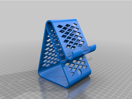 Gittergewebe Design Benutzerdefiniert Telefon Stand pitris87 3d print model - Mito3D