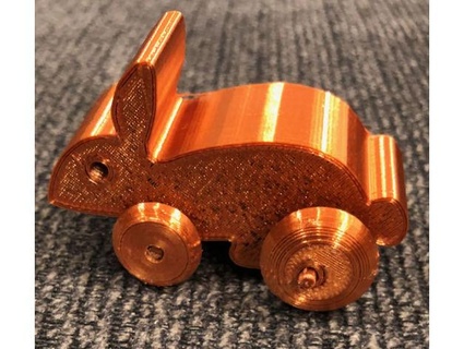 Hüpfen Hase Spielzeug Ukemann 3d print model - Mito3D