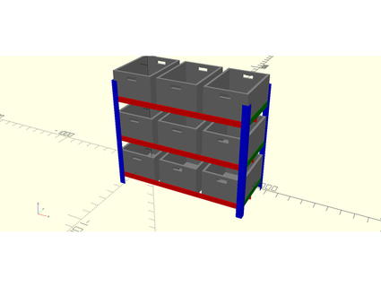 ranurado ángulo hierro estante barato cajas tshawkins 3d print model - Mito3D