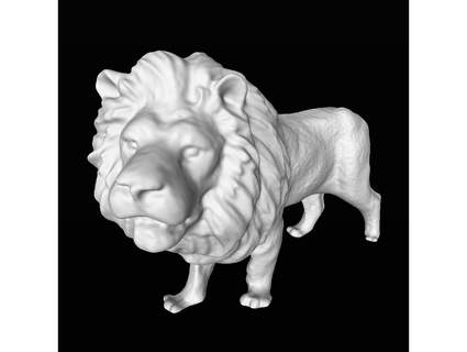 Lion produire pop revopoint 3d print model - Mito3D