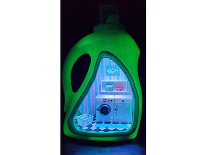 detergente botella lavandería luchando 3d print model - Mito3D