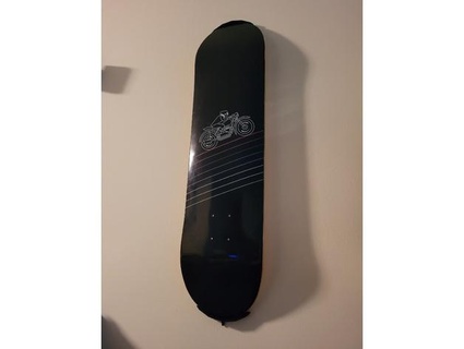 skateboard deck no-screw wall mount fanboat 3d print model - Mito3D