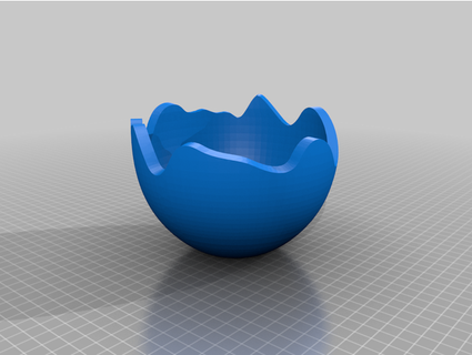 easter egg - bowl abouttime16 3d print model - Mito3D