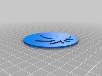 weed keychain 3dmakerdude13 3d print model - Mito3D