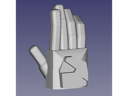 so Kamen cavaleiro Construir mãos malunis 3d print model - Mito3D