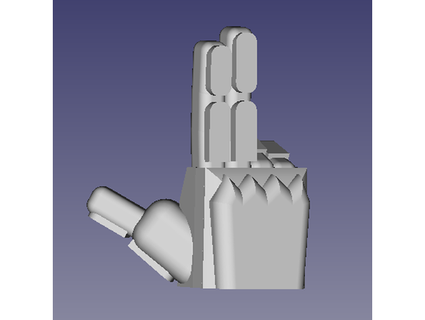 so Kamen cavaleiro zonjis mãos malunis 3d print model - Mito3D