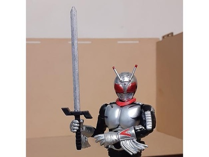 shodo kamen jinete super 1's relámpago espada malunis 3d print model - Mito3D