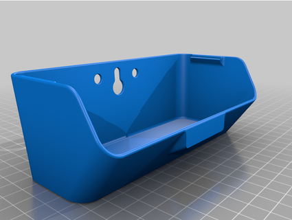 stackable parts bins - wall mountable- flightfixit 3d print model - Mito3D