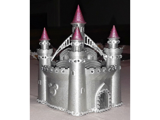 disney Château mariage gâteau topper bluelava0207 3D print model - Mito3D