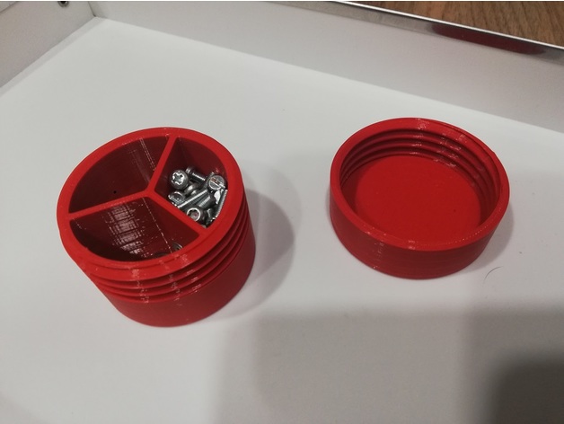 screw bolt container bartuss12 3D print model - Mito3D