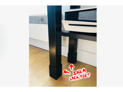 lack tv table ikea extended feet clemcoste30 3d print model - Mito3D