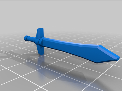 do Fahrer mutig Niveau 1 Schwert 1 18 Rahmen Fantasie Schwert malunis 3d print model - Mito3D