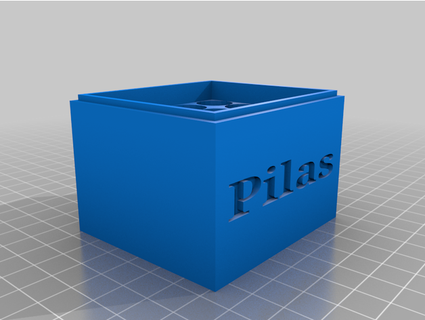 caja pilas 3d novatos 3d print model - Mito3D