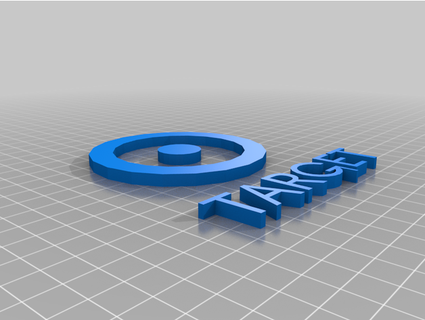 alvo logotipo cara 3d print model - Mito3D