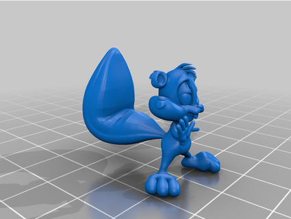 skippy scoiattolo unarcobaleno 3d print model - Mito3D