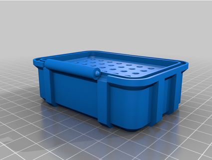 drill bits rugged parametric box my3dprints 3d print model - Mito3D