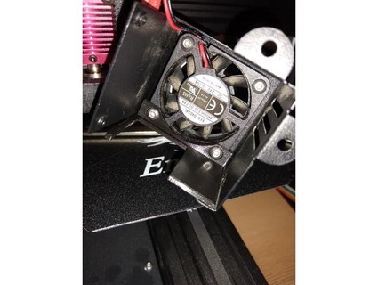 Ender 3 kalt Ventilator Partition Mauer Krebs 3d print model - Mito3D