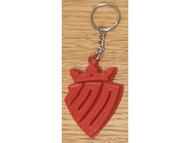 llavero centenario osasuna osasuna's key chain hriven 3D print model - Mito3D