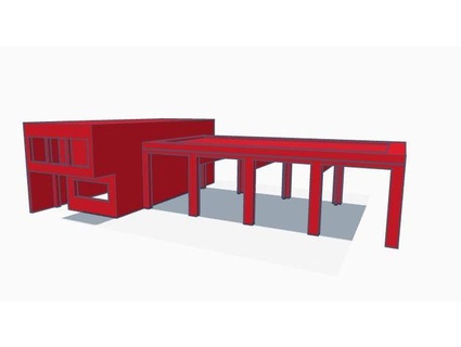 estación bomberos h0 escala faustianos 3d print model - Mito3D