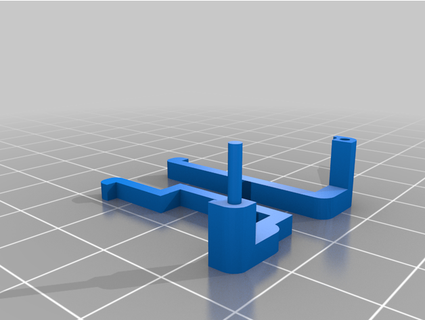 pcie orizzontale riser serratura xludox 3d print model - Mito3D