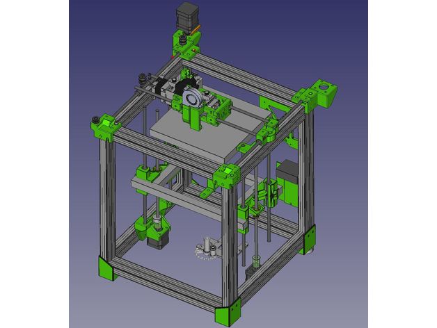 cubeanet 8 l'intérieur remix 210x210x260 construire volume César 1111 3D print model - Mito3D