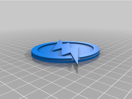 flash emblem reimonlef 3d print model - Mito3D