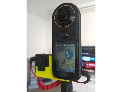 Ritt kabellos 2 unsichtbar 360 Kamera montieren fanli 3d print model - Mito3D