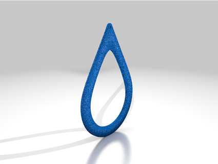 lacrima buco orecchino vallacore 3d print model - Mito3D