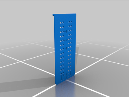 tornillo agujero calificación plantilla 1 2 tableros nate144 3d print model - Mito3D