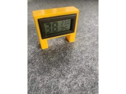 hygrometer - thermometer halter stand da neo 3d print model - Mito3D