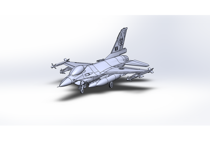 f-16 c fighting falcon iaf 101st squadron boazicko 3d print model - Mito3D