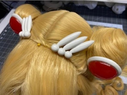 sailor moon hair clips staplesandglue 3d print model - Mito3D