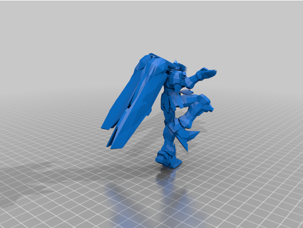 mobile combattant gundam faible poly collection esmfg 3d print model - Mito3D