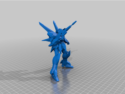 mobile costume victoire gundam collection faible poly esmfg 3d print model - Mito3D
