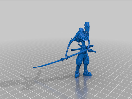 samurai robot speedyegg 3d print model - Mito3D