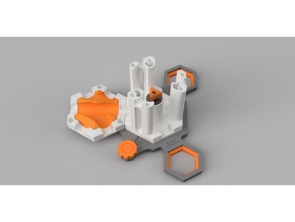 marble track - ml4 base stabilizer clip-on oostmeijer 3d print model - Mito3D