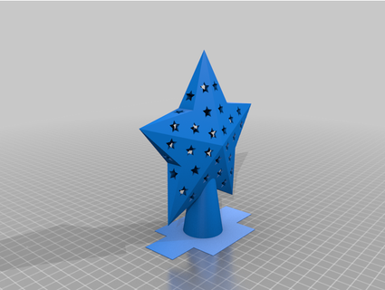 christmass tree star gonnarule 3d print model - Mito3D