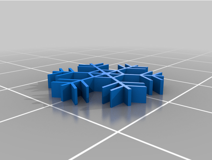 snowflake ring shell 12 3d print model - Mito3D