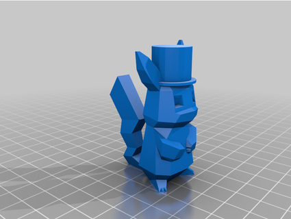 niedrig poly Pikachu Hut Beeflandon 3d print model - Mito3D