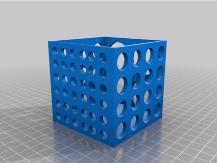 tube cube downloadablelabs 3d print model - Mito3D