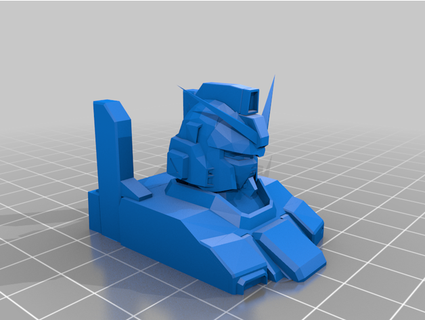mobile suit gundam 08th ms ground type bust esmfg 3d print model - Mito3D
