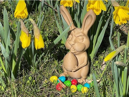 easter bunny 2021 extrudr 3d print model - Mito3D