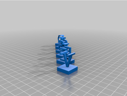 thingiverse dual letter blocks j 83 3d print model - Mito3D