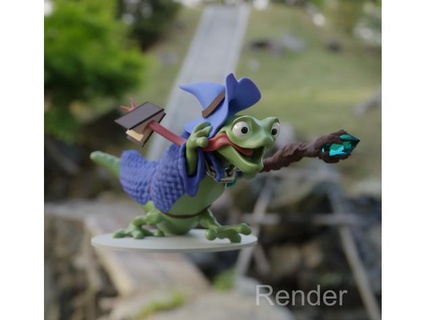 lizard wizard nahojjjen 3d print model - Mito3D