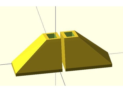 protection pie d'escabeau échelle pied gazelle 3d print model - Mito3D