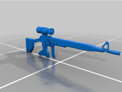 mobile suit gundam gm sniper weapons collection esmfg 3d print model - Mito3D