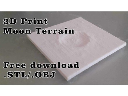 3d print moon terrain part x p 3d print model - Mito3D