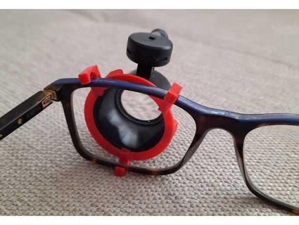 óculos anexo lupa speyrer 3d print model - Mito3D