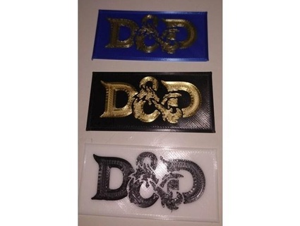 dnd logo donjons dragons andi256 3d print model - Mito3D
