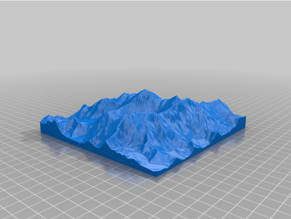 montar Everest redondo modelo minero 3d print model - Mito3D